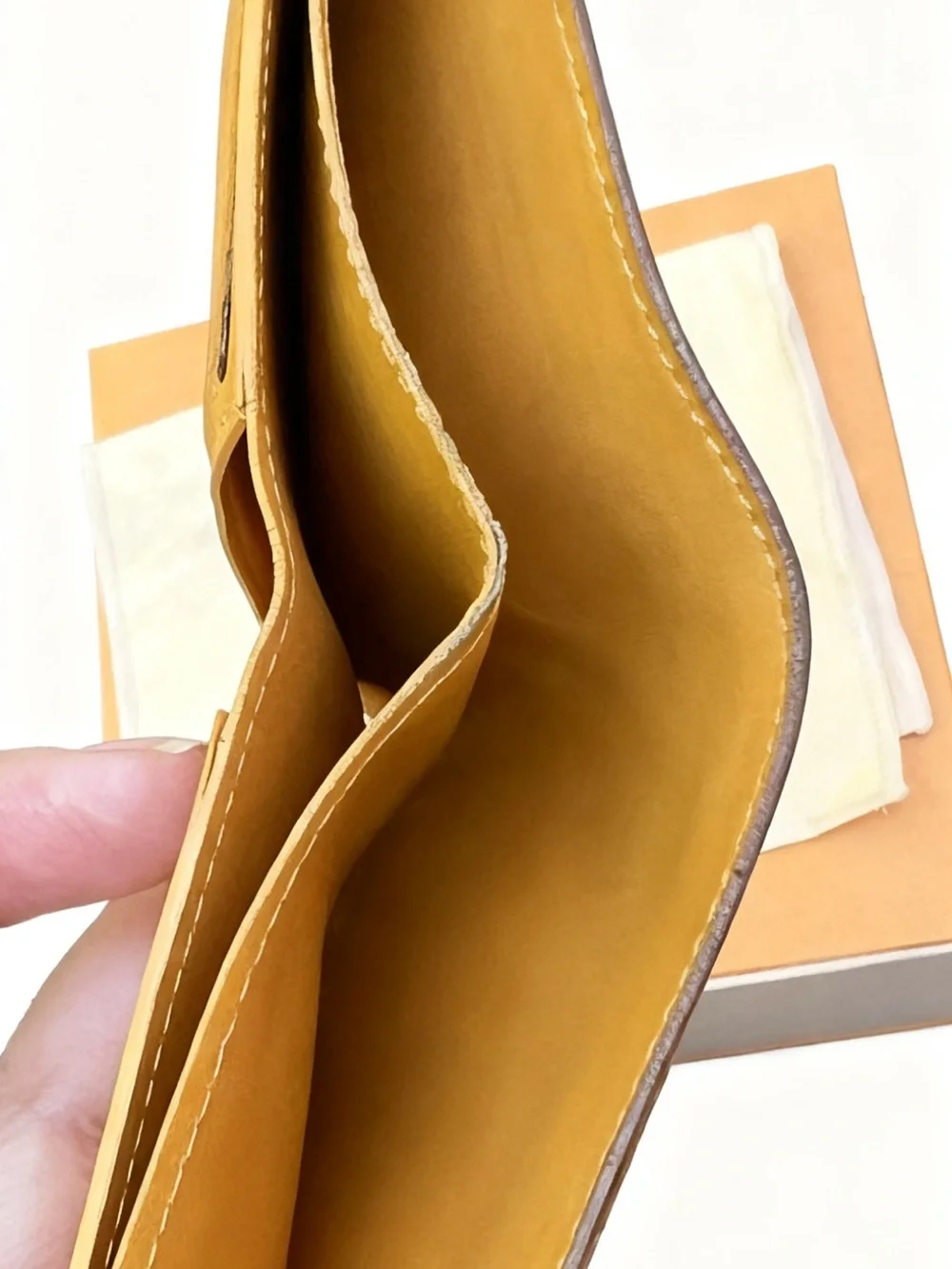Louis Vuitton Yellow Damier Bifold Wallet